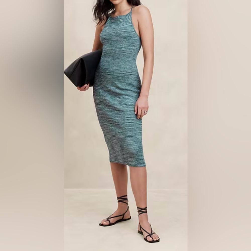 Banana Republic Factory Space Dye Midi Sweater Dress